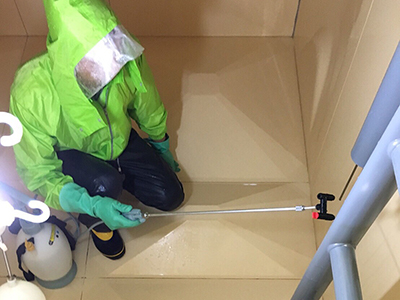 実績一覧｜柏某マンション　受水槽清掃｜株式会社柏優メンテナンス