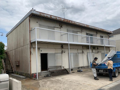 実績一覧｜千葉県柏市　某所アパート解体｜株式会社柏優メンテナンス